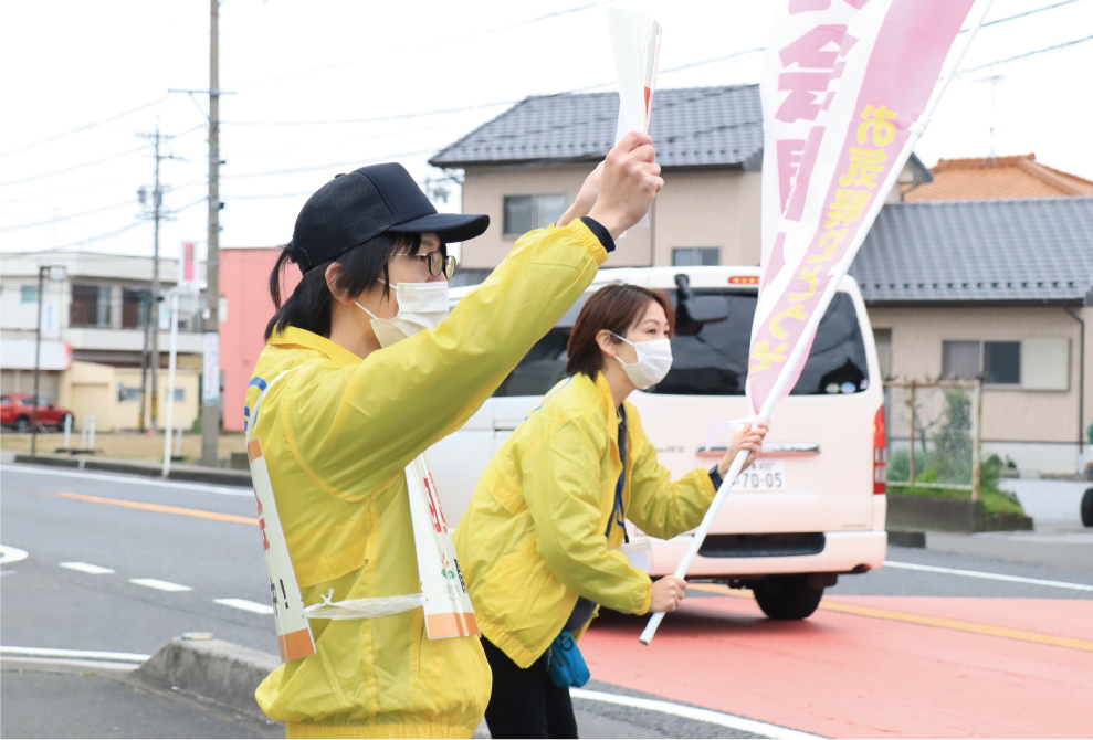 呼び込みの様子